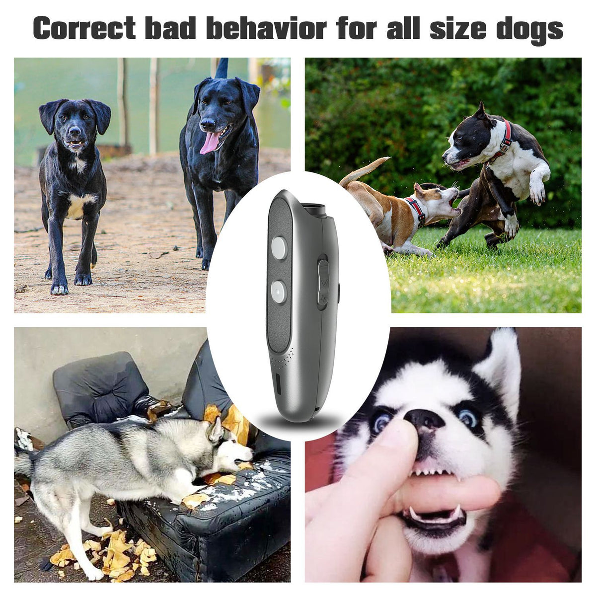 Handheld Ultrasonic Dog Training Device - Anti-Barking Stopper, 80x39x128mm, 86.5g