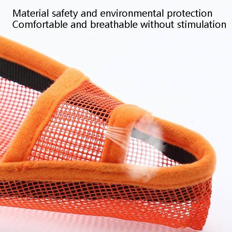 Dog Mouth Cover Anti-Bite Mesh Dog Mouth Cover Medium And Large Dogs Anti-Drop Mask L - Gray