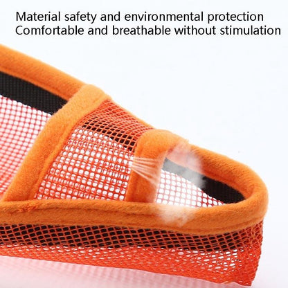 Dog Mouth Cover Anti-Bite Mesh Dog Mouth Cover Medium And Large Dogs Anti-Drop Mask Xxs - Beige