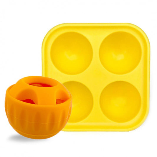 Interactive Dog Treat Dispensing Ball & Silicone Treat Mold Set - Durable,  Dishwasher Safe(orange)