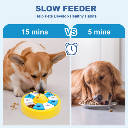 Interactive Dog Puzzle Feeder Toy - Slow Feeder for IQ Training & Mental Stimulation(green)
