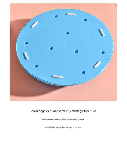 Interactive Dog Puzzle Feeder Toy - IQ Training & Slow Feeder with Anti-Skid Base(blue)