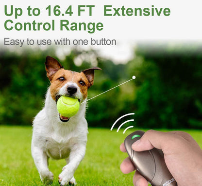 Ultrasonic Dog Bark Control & Training Aid - Handheld Anti-Barking Device, 100% Safe with Low Battery Indicator(gold)