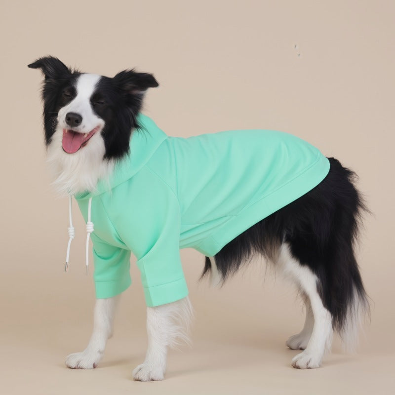Green Classic Dog Sweatshirt with Hood & Drawstrings - For Large Dogs (Size : 7XL)
