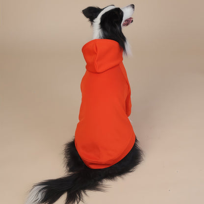 Orange Classic Dog Sweatshirt with Hood & Drawstrings - For Large Dogs (Size : 5XL)